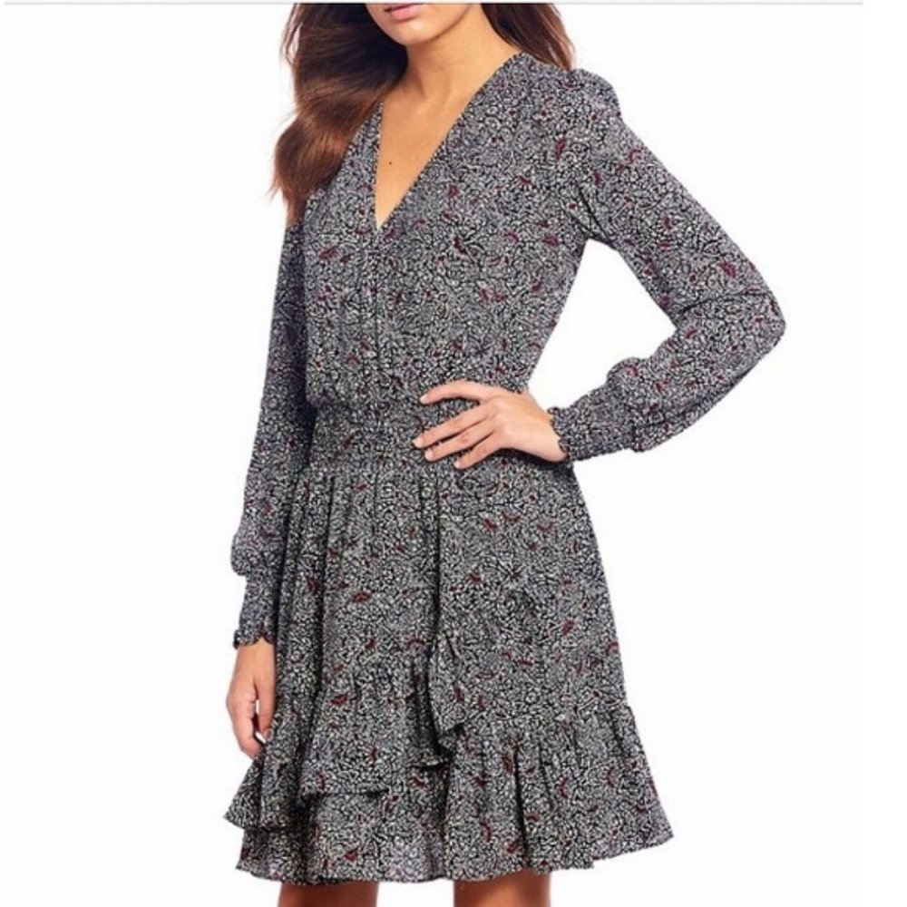 SOLD NWT MICHAEL KORS Ruffled Dress - Picture 1 of 8